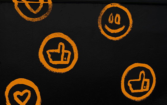 Social media react icons